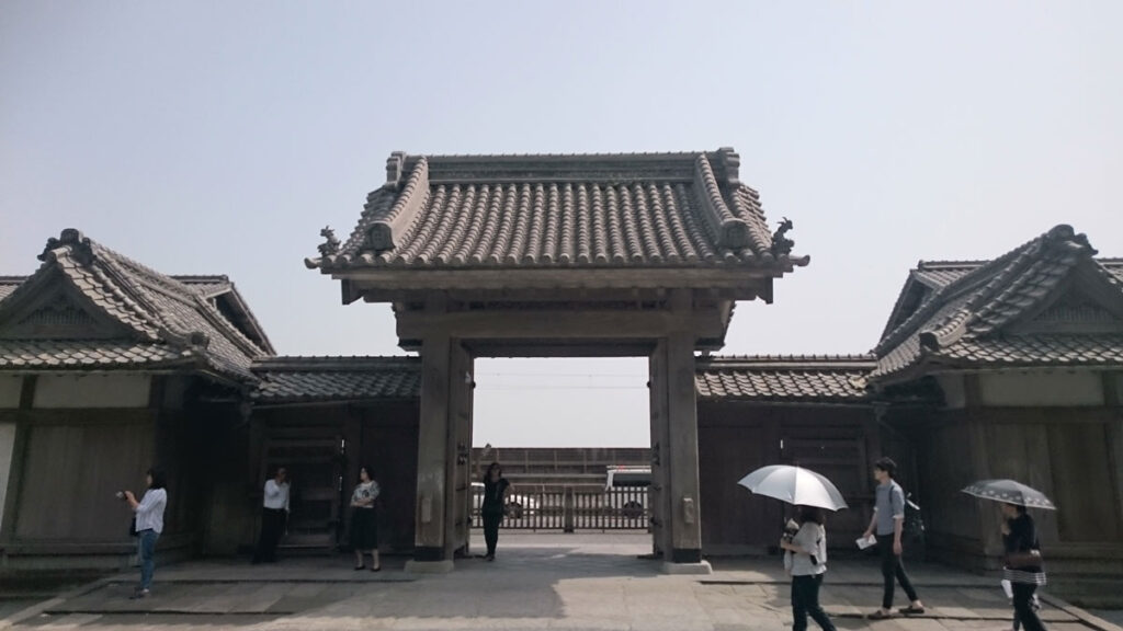 鹿兒島熊本福岡,磯庭園(仙巖園),木造正門