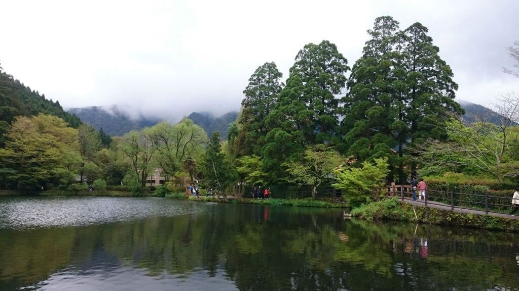 湯布院、金鱗湖 yufuin-kinrinko