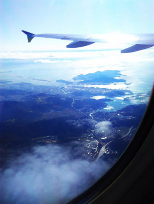 飛機上景色