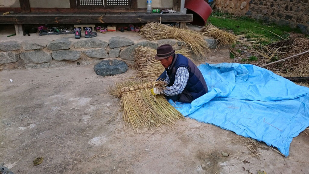 慶洲良洞村 茅草