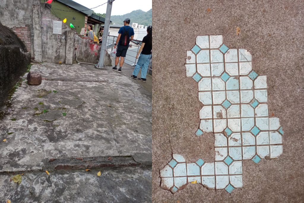 寶藏巖國際藝術村聚落-房子遺址-隔間 花磚